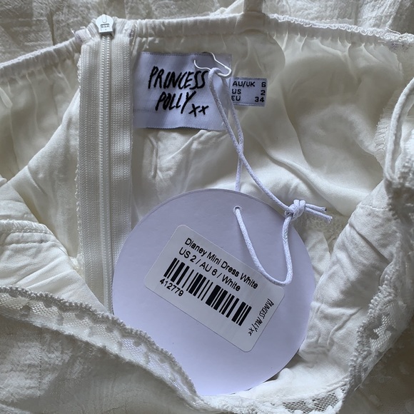 NWT Dlaney Mini Dress White - Picture 6 of 6